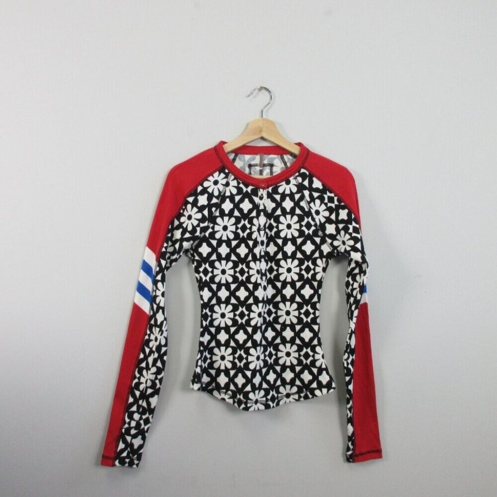 Fp Movement Kick Off Printed Layer Top Women M As… - image 1